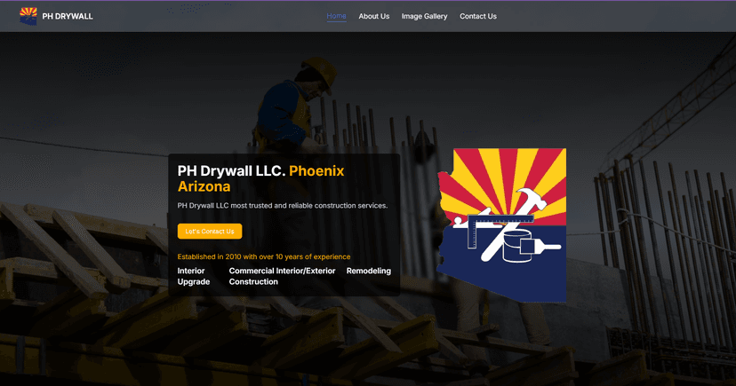 Promotional Website for Construction Company